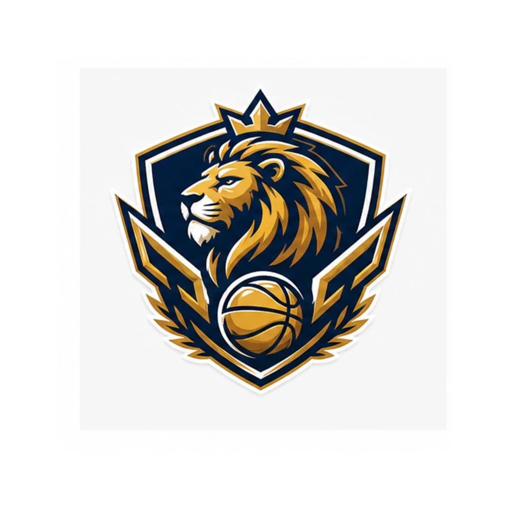 Logo Bóng Rổ Hình Sư Tử Cực Chất
