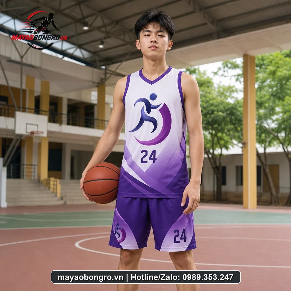 Mẫu bóng rổ Logo bộ nhóm cho học sinh trung học phổ thông, người lớn.