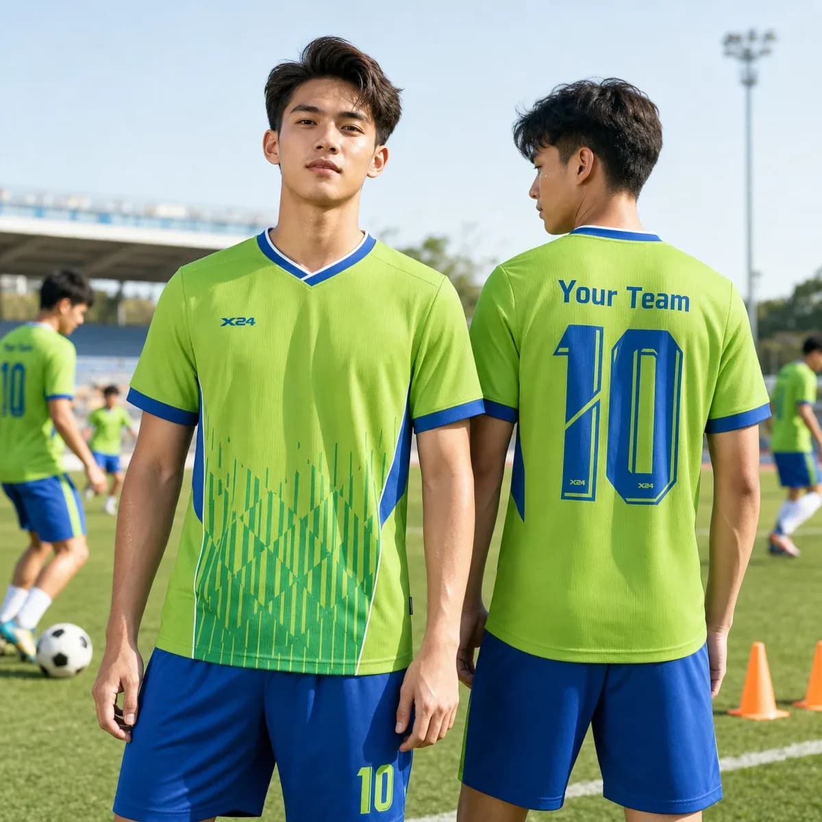 Áo Thể Thao X24 LUNES – Màu Xanh Chuối Năng Động – Mã X24-SRC-BD-3757