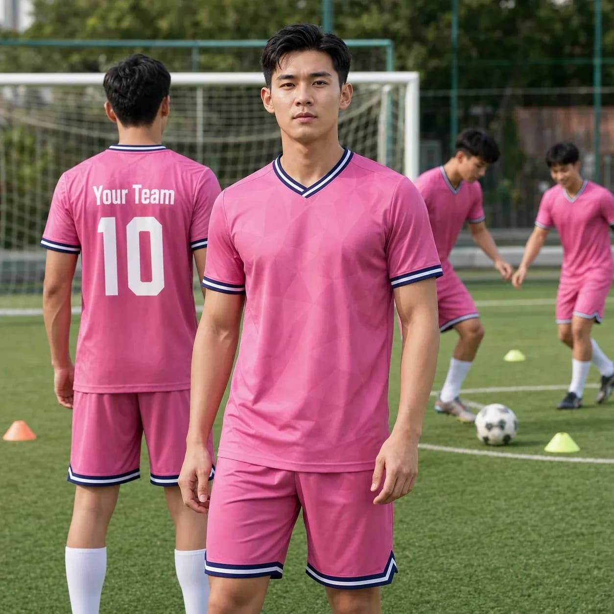 Áo bóng đá người lớn mẫu thiết kế riêng Rocket màu Hồng – Mã X24-BD-DBX-ADULT-011