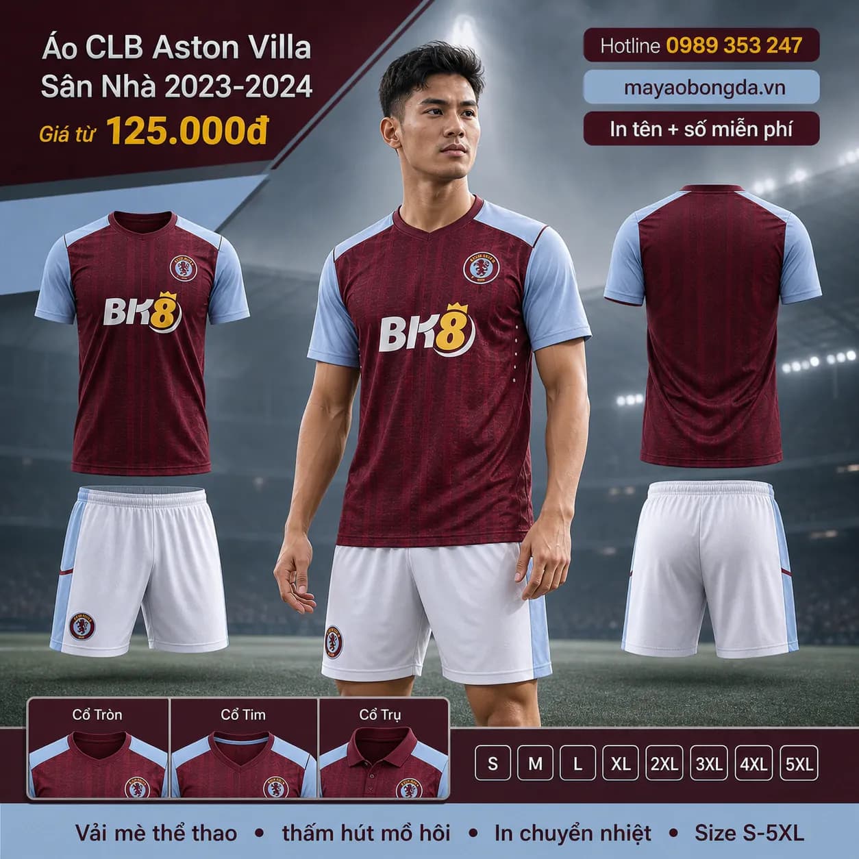 Áo CLB Aston Villa Sân Nhà 2023-2024 – Mã MBĐ-AO-CLB-ASTON-VILLA-SAN-N-E9B437FB