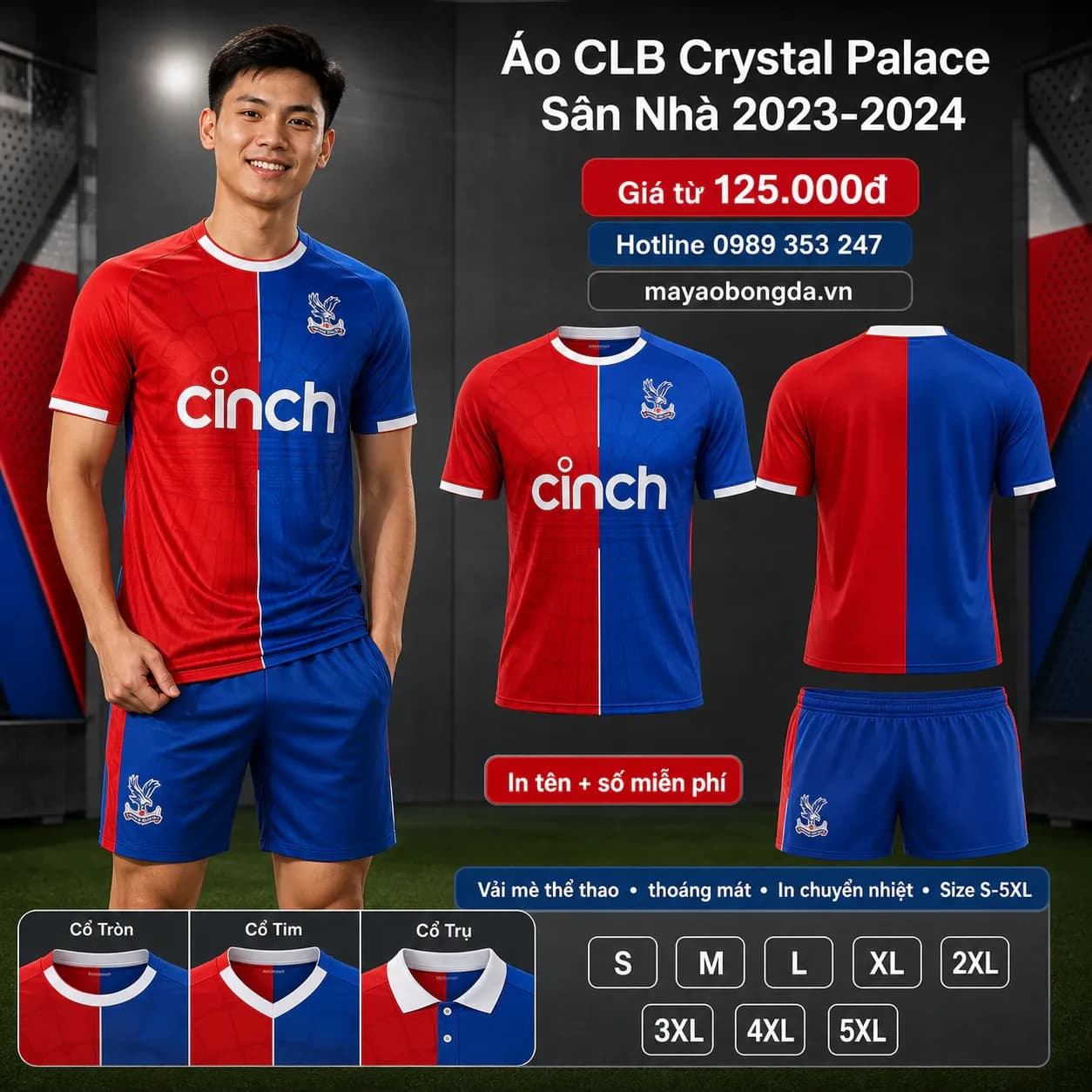 Áo CLB Crystal Palace Sân Nhà 2023-2024 – Mã MBĐ-AO-CLB-CRYSTAL-PALACE-SA-0F99F9C2