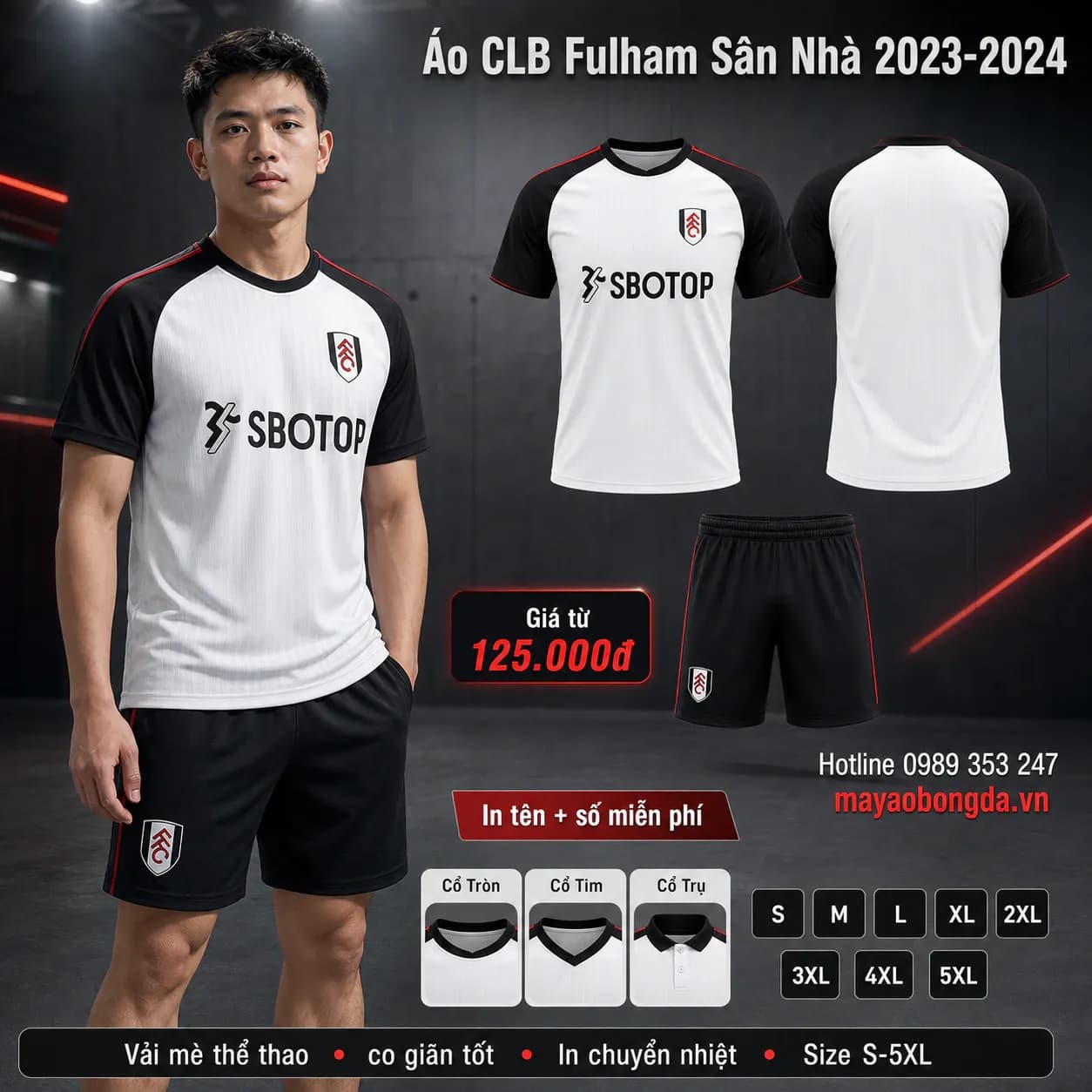Áo CLB Fulham Sân Nhà 2023-2024 – Mã MBĐ-AO-CLB-FULHAM-SAN-NHA-20-9326FDC8