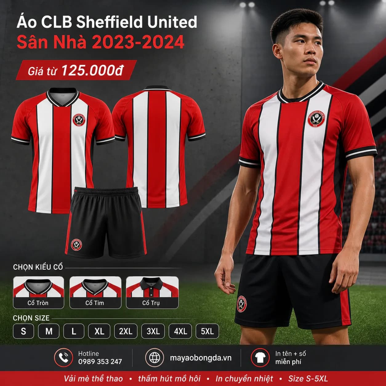 Áo CLB Sheffield United Sân Nhà 2023-2024 – Mã MBĐ-AO-CLB-SHEFFIELD-UNITED--51C1429E