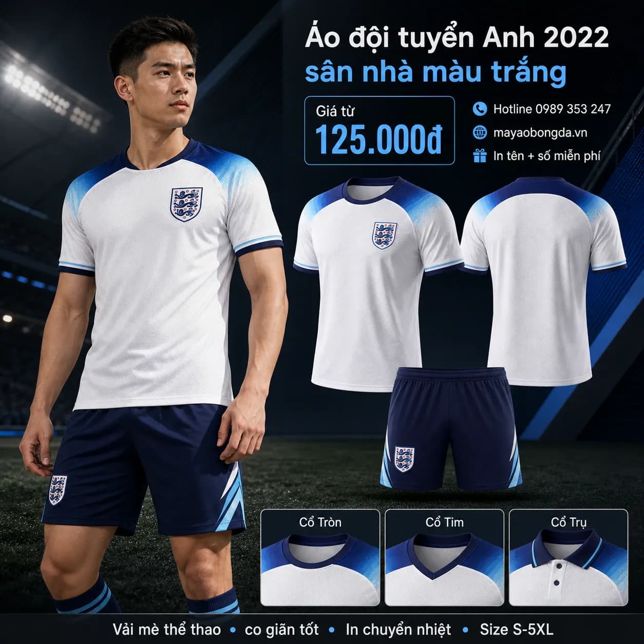 Áo đội tuyển Anh 2022 sân nhà màu trắng – Mã MBĐ-AO-DOI-TUYEN-ANH-2022-SA-902E499C