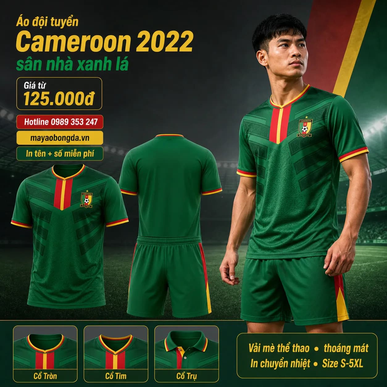 Áo đội tuyển Cameroon 2022 sân nhà xanh lá – Mã MBĐ-AO-DOI-TUYEN-CAMEROON-20-C562FF62