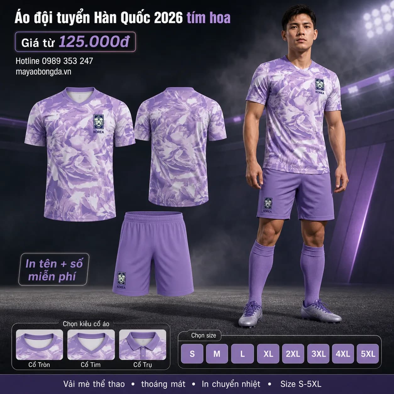 Áo đội tuyển Hàn Quốc 2026 tím hoa – Mã MBĐ-AO-DOI-TUYEN-HAN-QUOC-20-5FEC7D2B