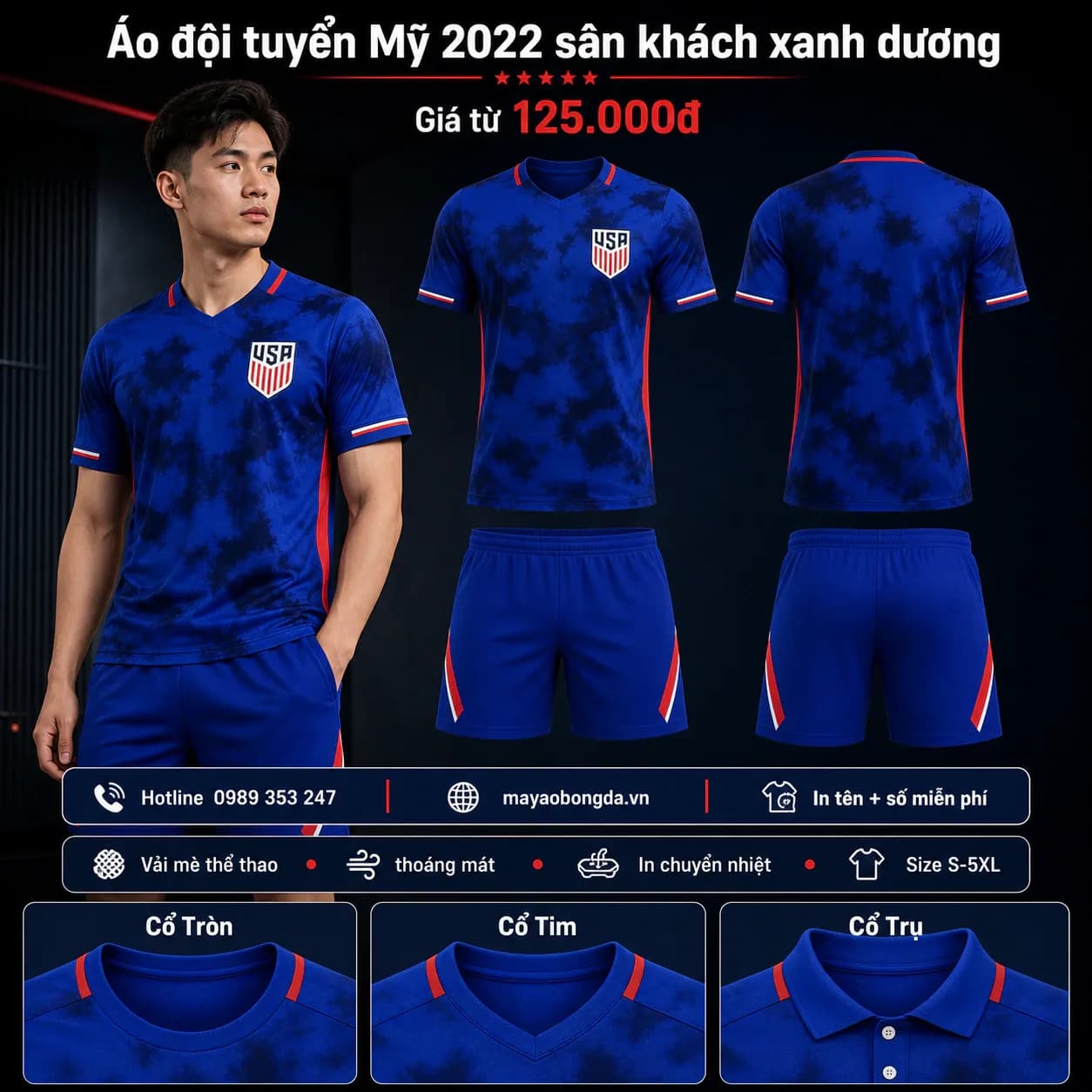 Áo đội tuyển Mỹ 2022 sân khách xanh dương – Mã MBĐ-AO-DOI-TUYEN-MY-2022-SAN-65E85AA4