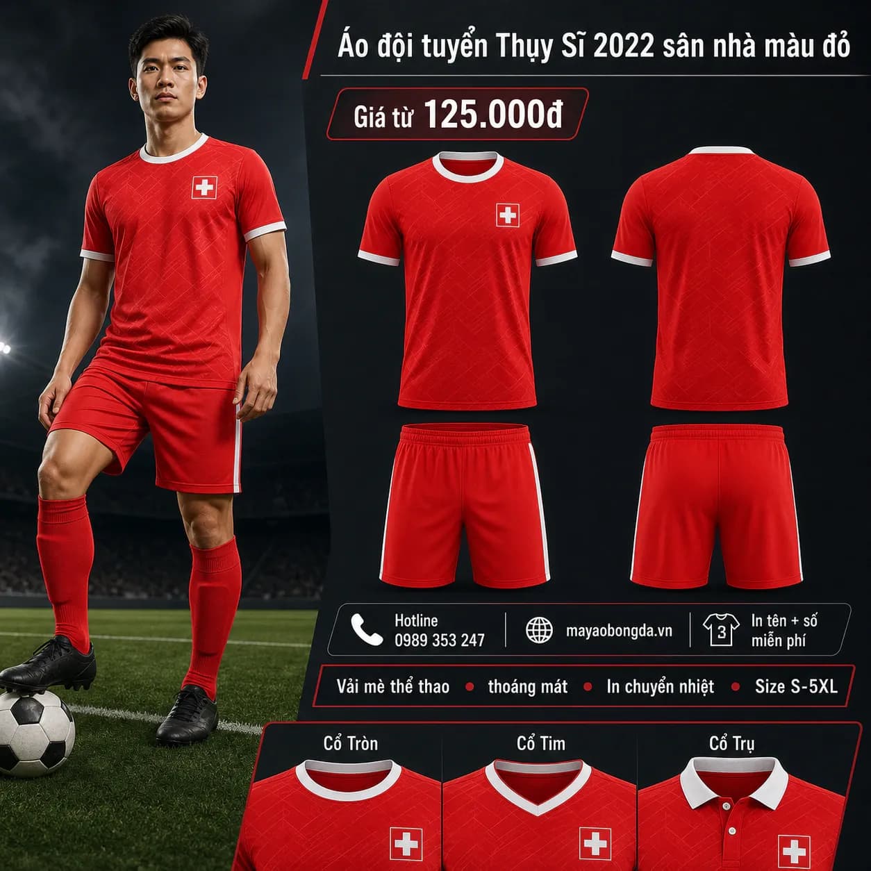 Áo đội tuyển Thụy Sĩ 2022 sân nhà màu đỏ – Mã MBĐ-AO-DOI-TUYEN-THUY-SI-202-F5C0FCBD