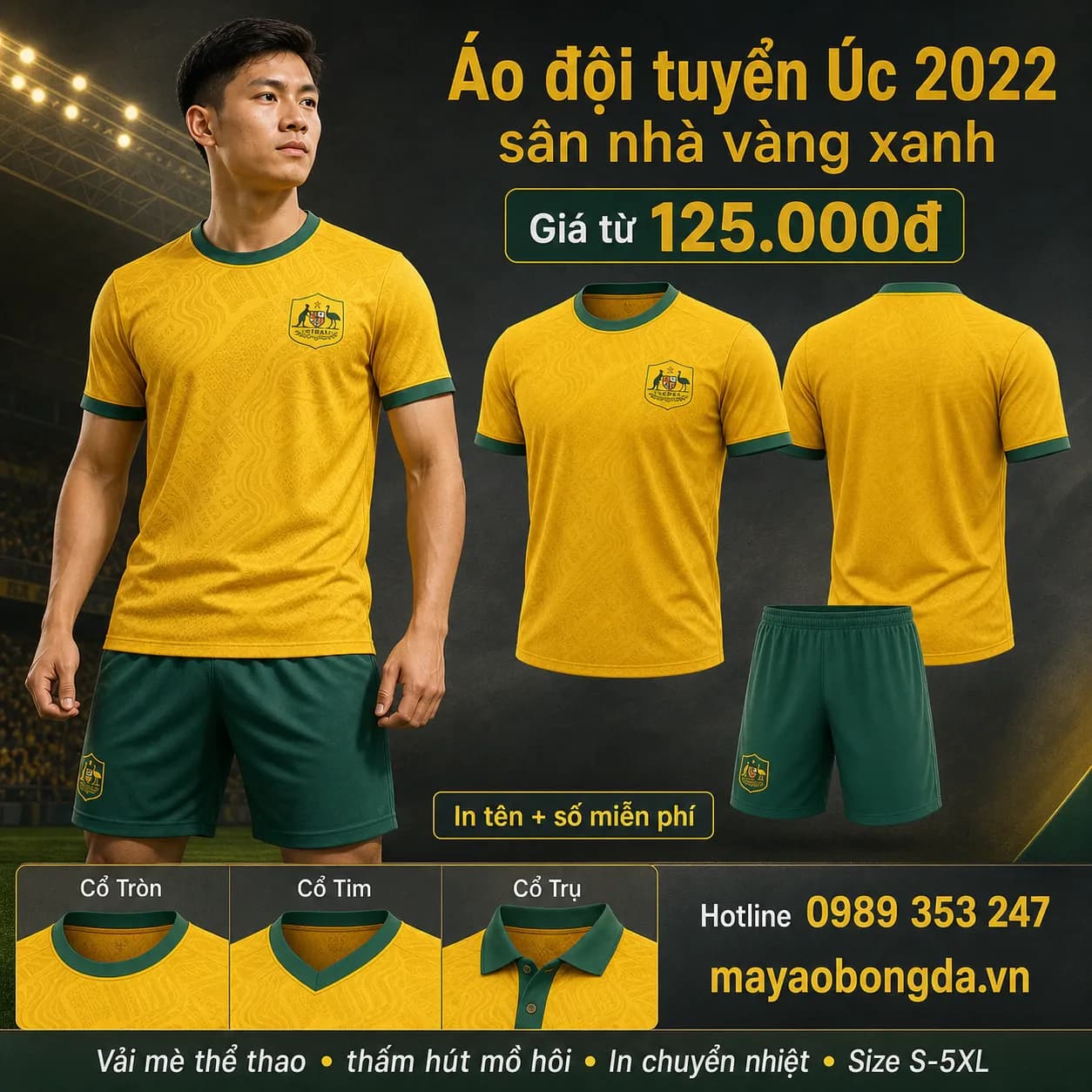 Áo đội tuyển Úc 2022 sân nhà vàng xanh – Mã MBĐ-AO-DOI-TUYEN-UC-2022-SAN-76C33CB5
