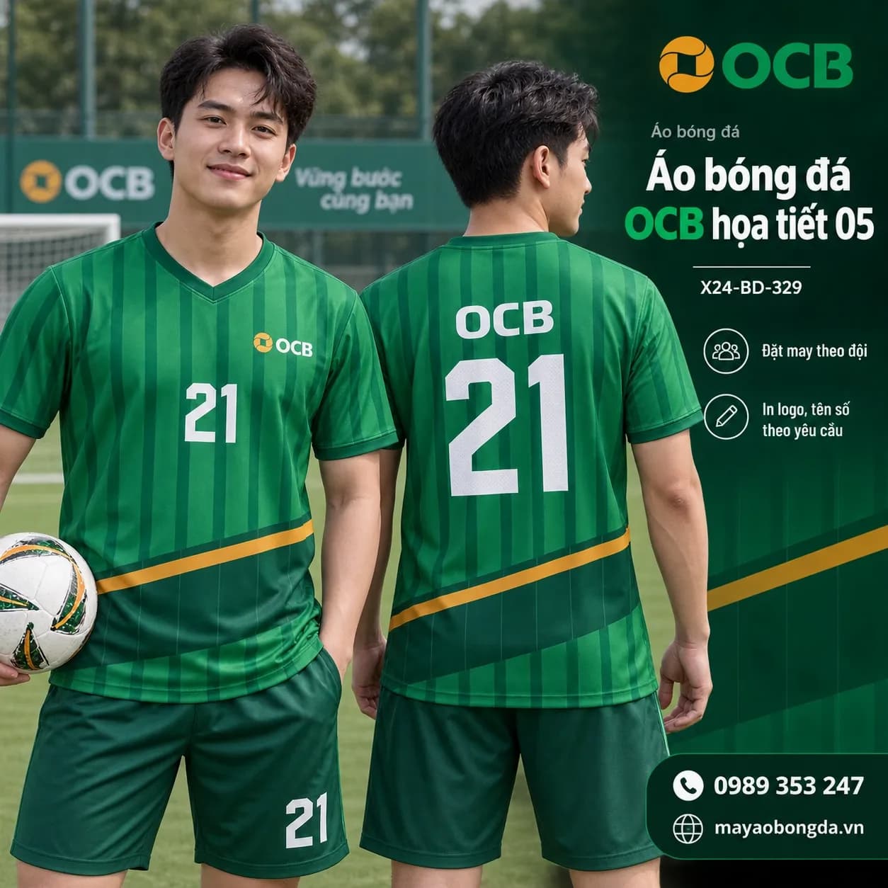 Áo bóng đá X24Sport OCB họa tiết 05
