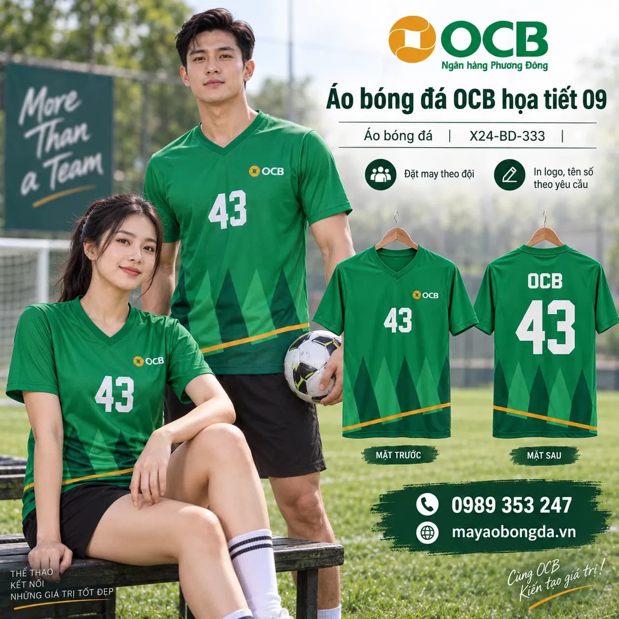 Áo bóng đá X24Sport OCB họa tiết 09