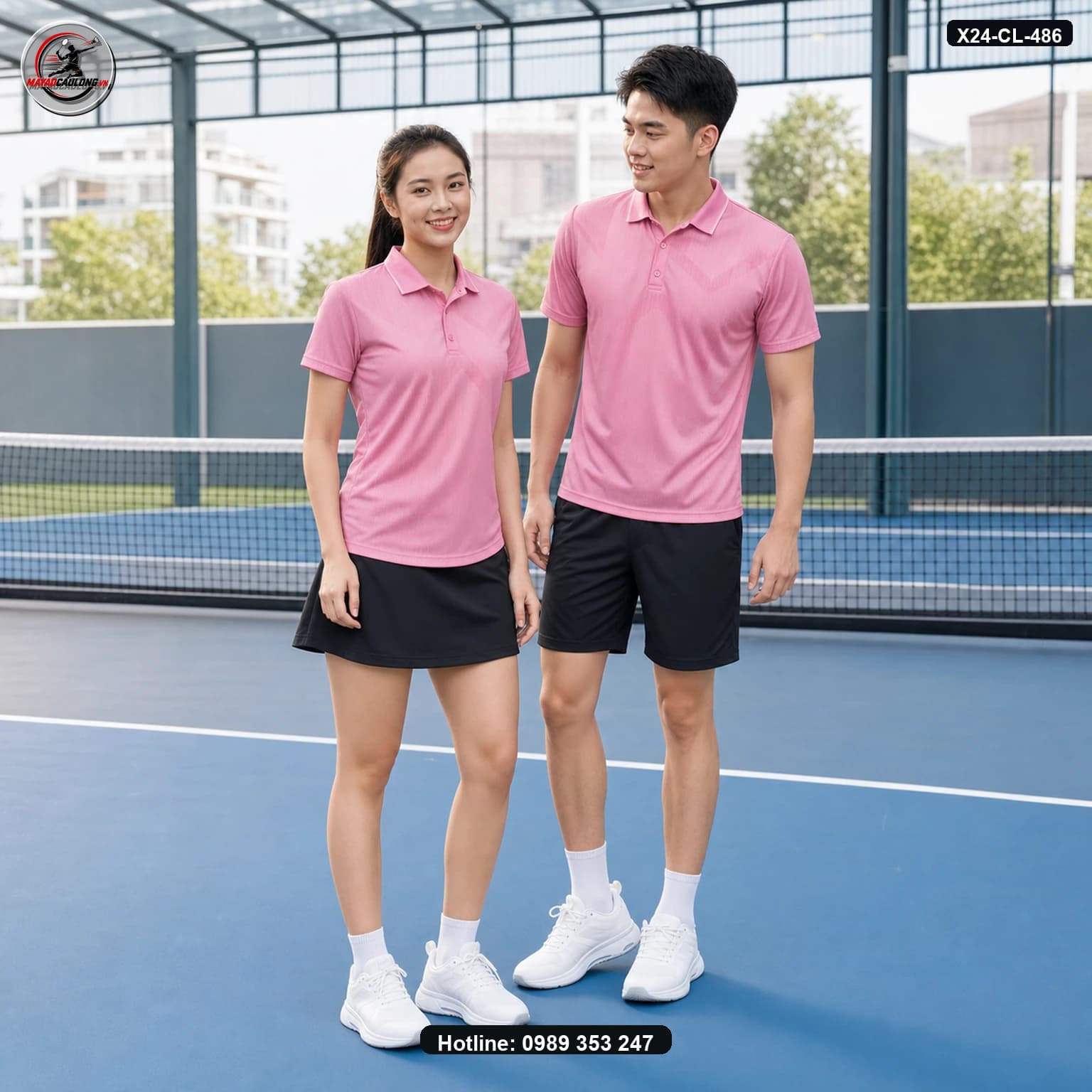 Áo cầu lông X24-CL-486 ảnh có cổ sạch không lớp phủ