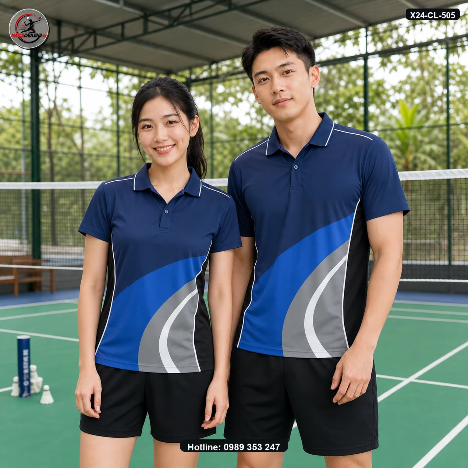 Áo cầu lông X24-CL-505 ảnh có cổ sạch không lớp phủ