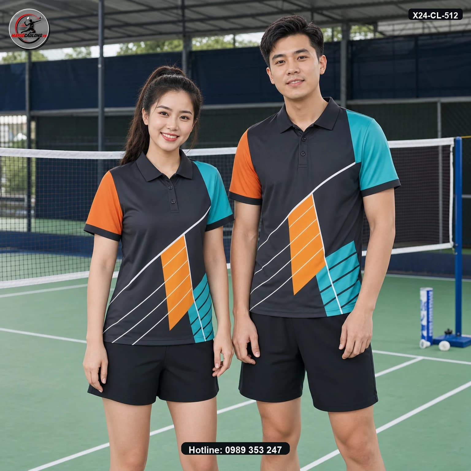 Áo cầu lông X24-CL-512 ảnh có cổ sạch không lớp phủ