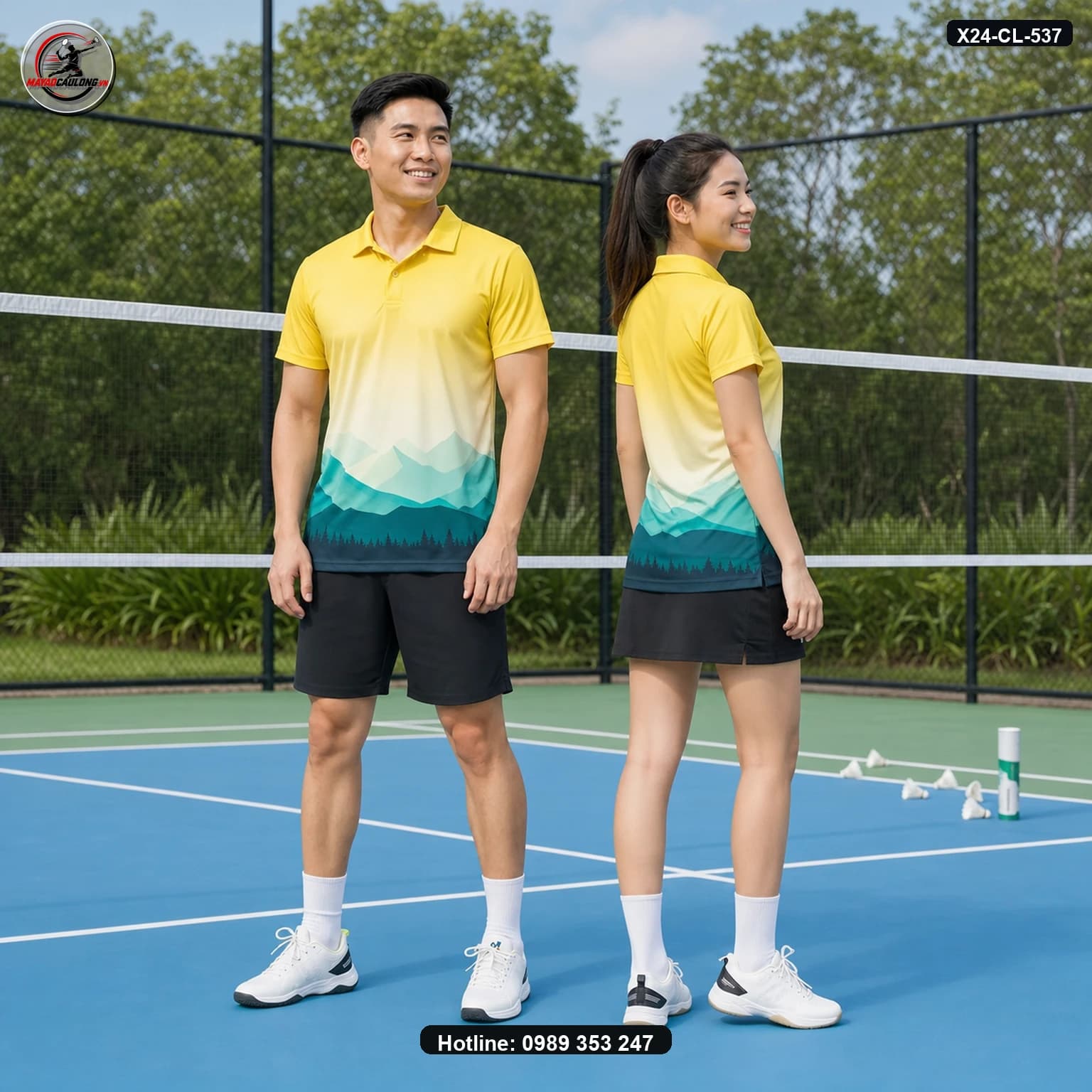 Áo cầu lông X24-CL-537 ảnh có cổ sạch không lớp phủ
