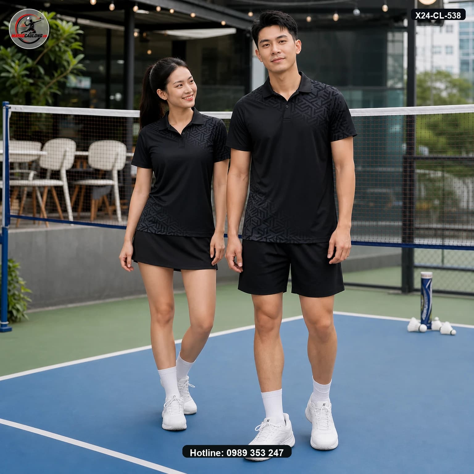 Áo cầu lông X24-CL-538 ảnh có cổ sạch không lớp phủ