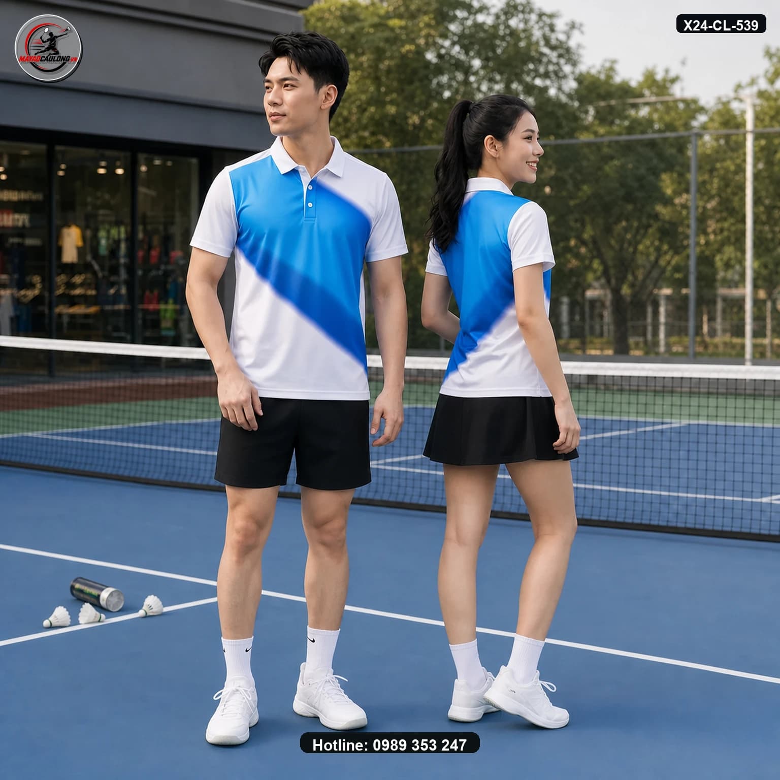 Áo cầu lông X24-CL-539 ảnh có cổ sạch không lớp phủ