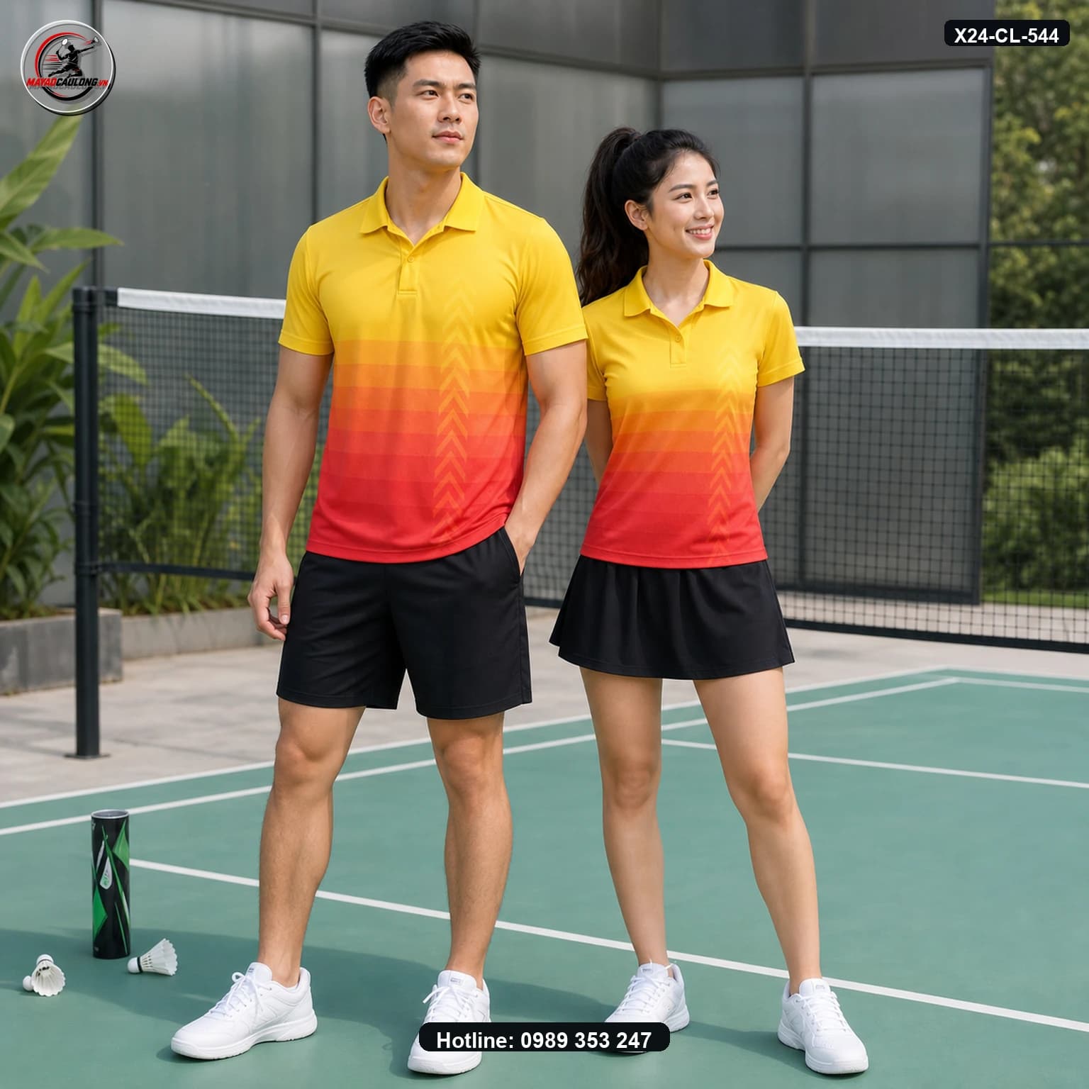 Áo cầu lông X24-CL-544 ảnh có cổ sạch không lớp phủ