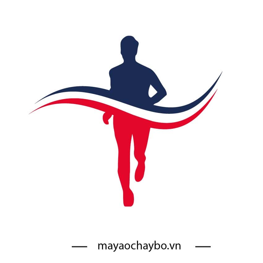 Logo Đội Chạy Mạnh Mẽ – Tông Đỏ Năng Động