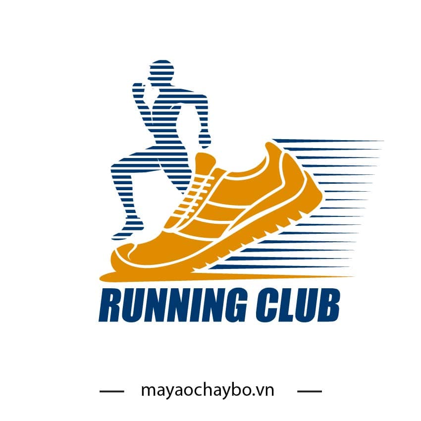 Logo Running Club – Cam Sáng Năng Động
