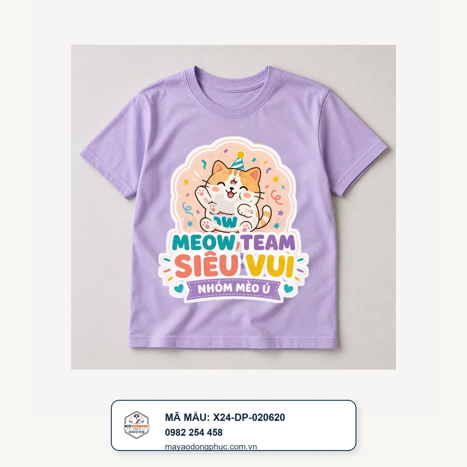 Áo nhóm Meow Team Siêu Vui - mã X24-DP-020620 – Tuyển chọn X24Sport