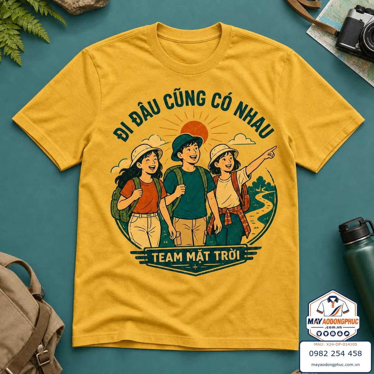 Áo nhóm Đi Đâu Cũng Có Nhau Team Mặt Trời - mã X24-DP-014105 – Tuyển chọn X24Sport
