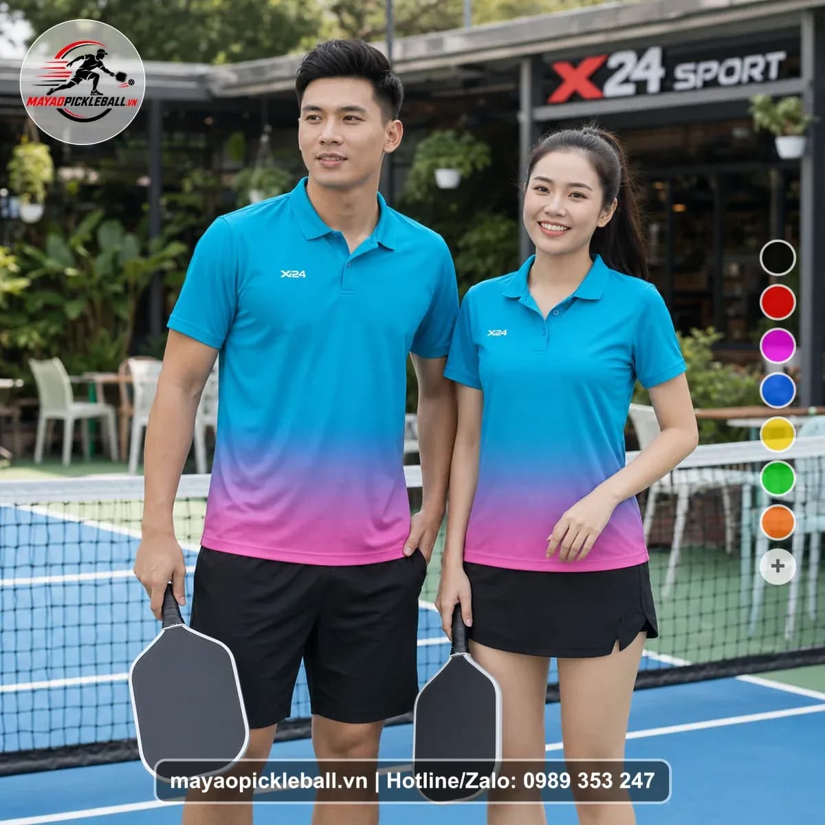 Bộ Quần Áo Pickleball X24-PB-380 Nổi Bật – Tuyển chọn X24Sport