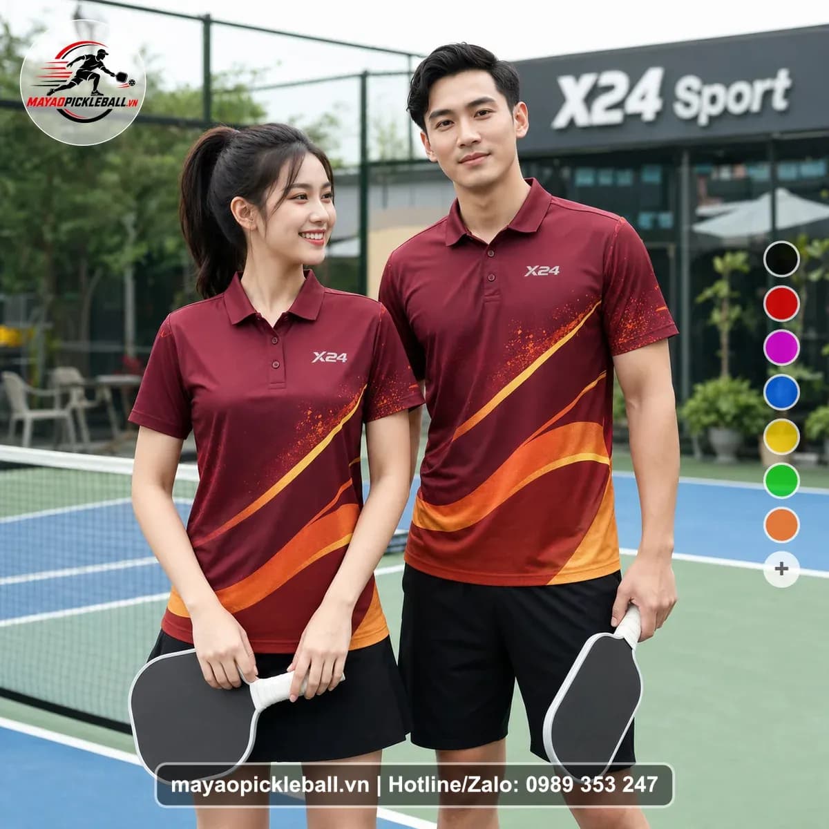 Bộ Quần Áo Pickleball X24-PB-421 Nổi Bật – Tuyển chọn X24Sport