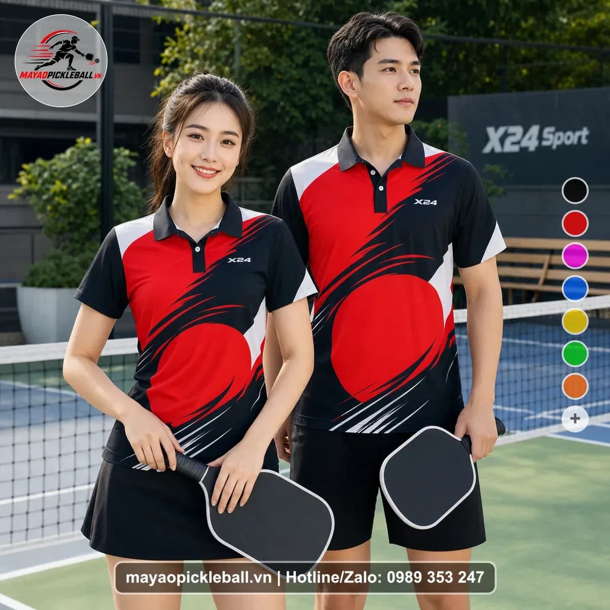 Bộ Quần Áo Pickleball X24-PB-427 Nổi Bật – Tuyển chọn X24Sport