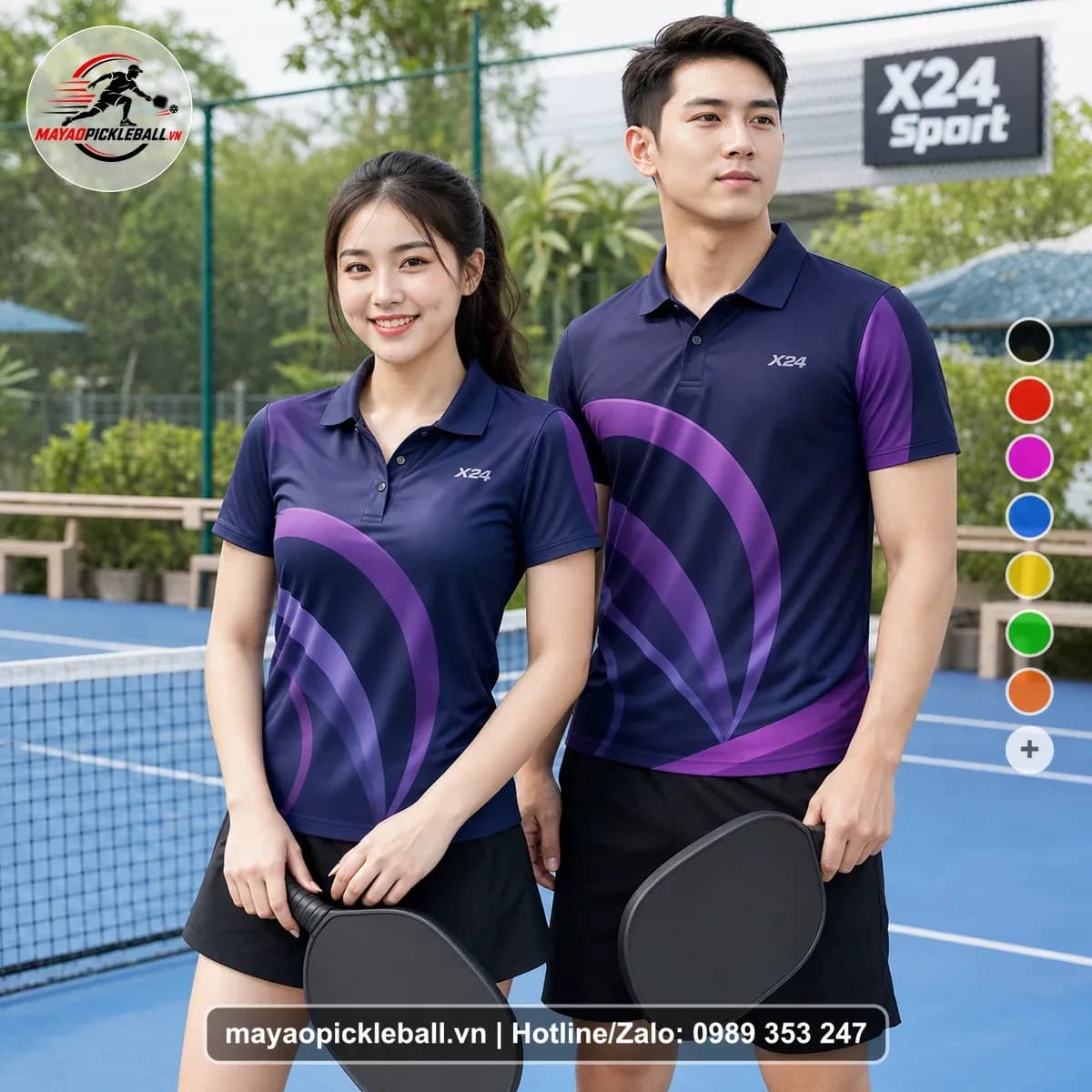 Bộ Quần Áo Pickleball X24-PB-428 Nổi Bật – Tuyển chọn X24Sport