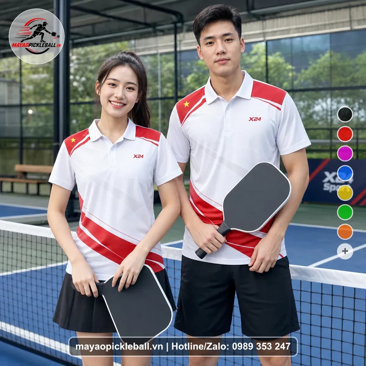 Bộ Quần Áo Pickleball X24-PB-458 Nổi Bật – Tuyển chọn X24Sport