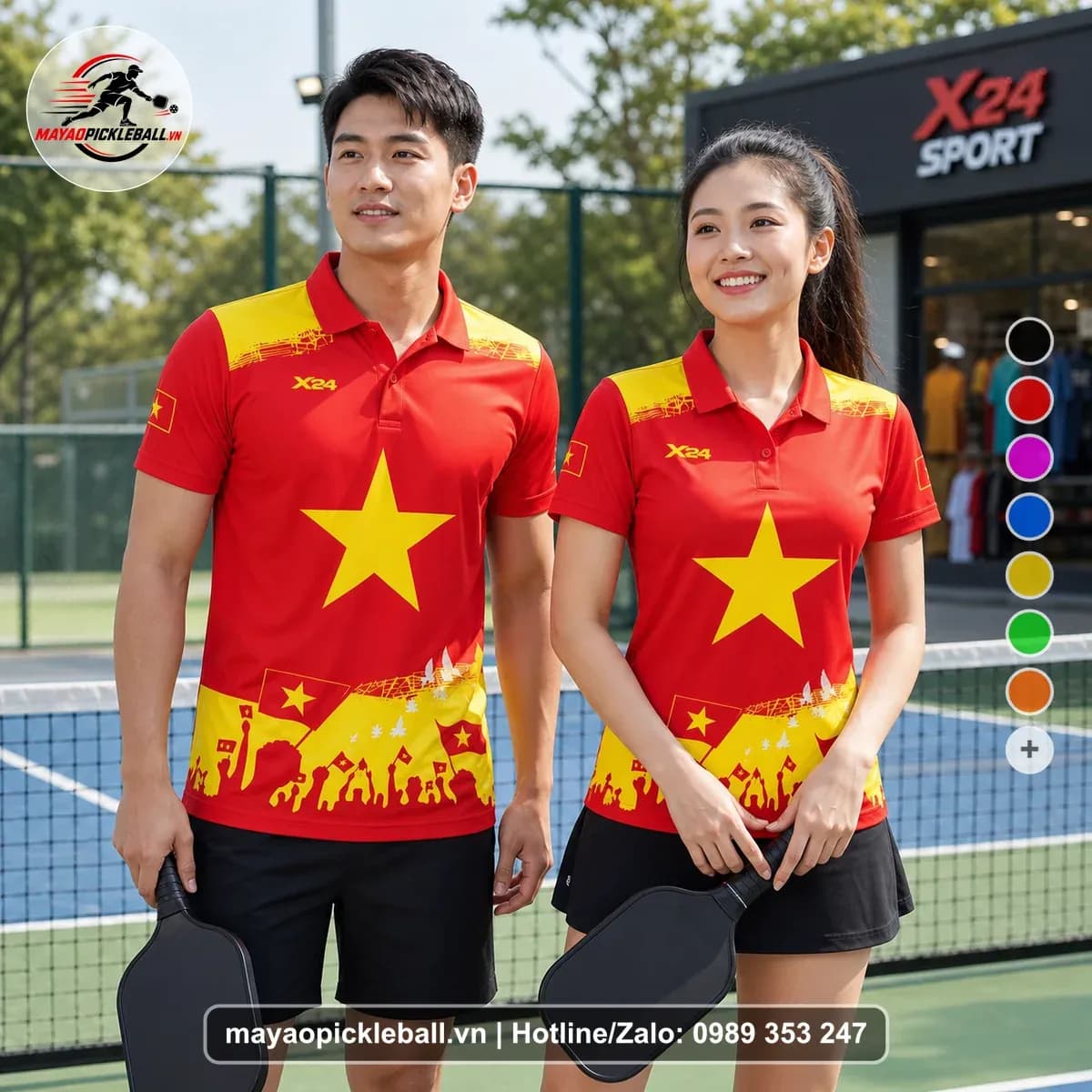 Bộ Quần Áo Pickleball X24-PB-466 Nổi Bật – Tuyển chọn X24Sport