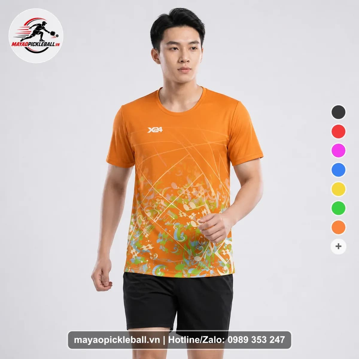 Bộ Quần Áo Pickleball X24-PB-082 Vàng Năng Động