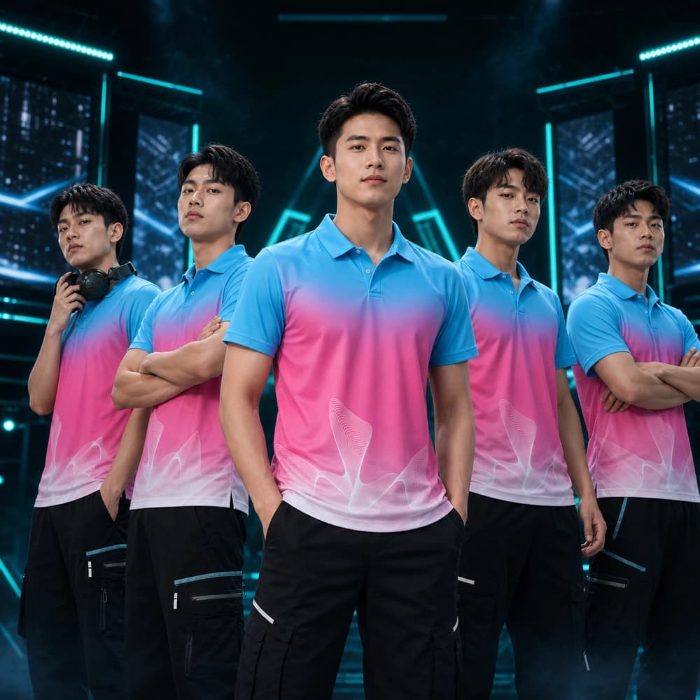 Áo Gaming X24-GM-516 Xanh cyan, Hồng magenta, Xanh tím nhạt