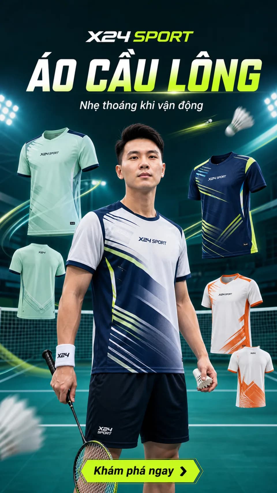 Trang phục Cầu lông X24Sport
