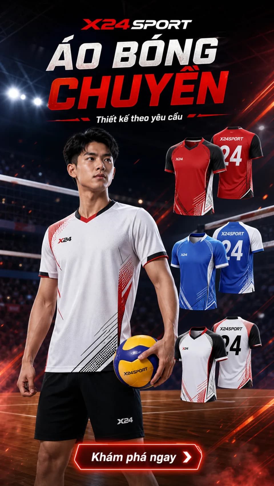 Trang phục Bóng chuyền X24Sport