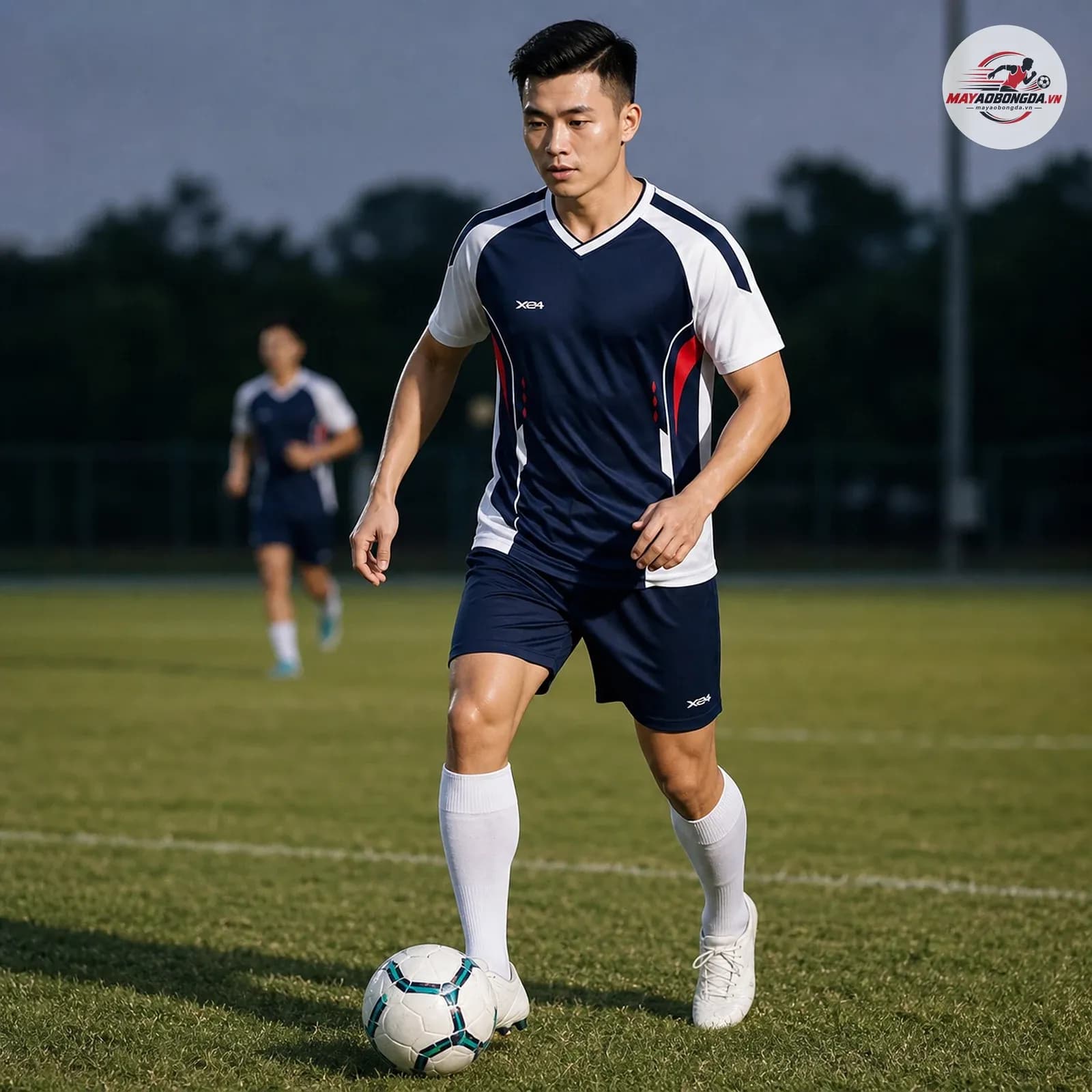 Áo Bóng Đá Vortex Jersey Design Màu Tím Than – Mã X24-SRC-BD-3726