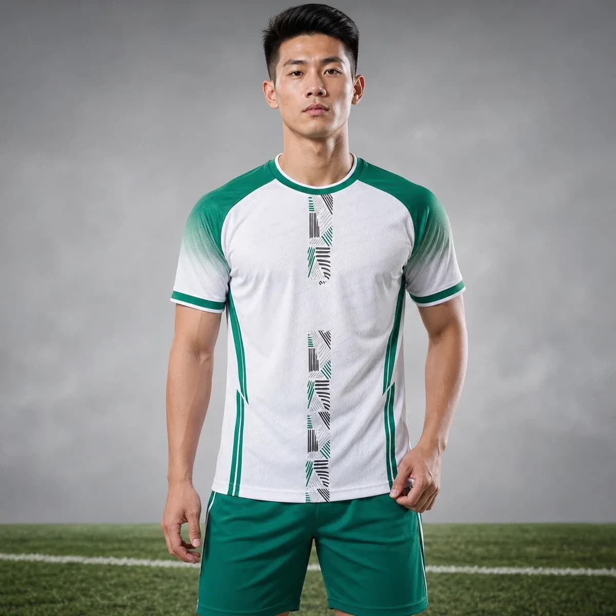 Quần Áo Bóng Đá Không Logo Apex Màu Xanh Két – Mã X24-SRC-BD-3689