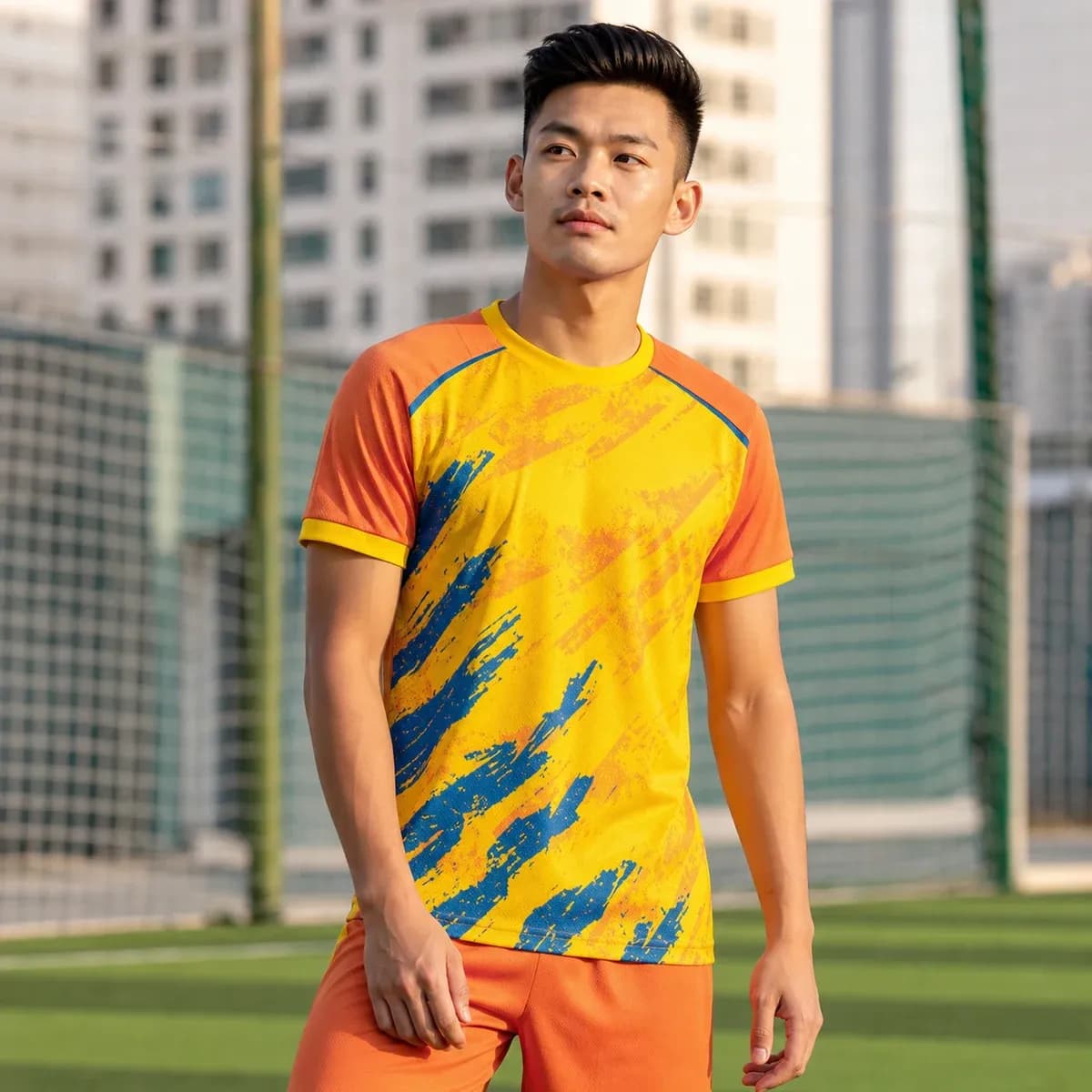 Quần Áo Bóng Đá Không Logo Roar Màu Cam – Mã X24-SRC-BD-3698