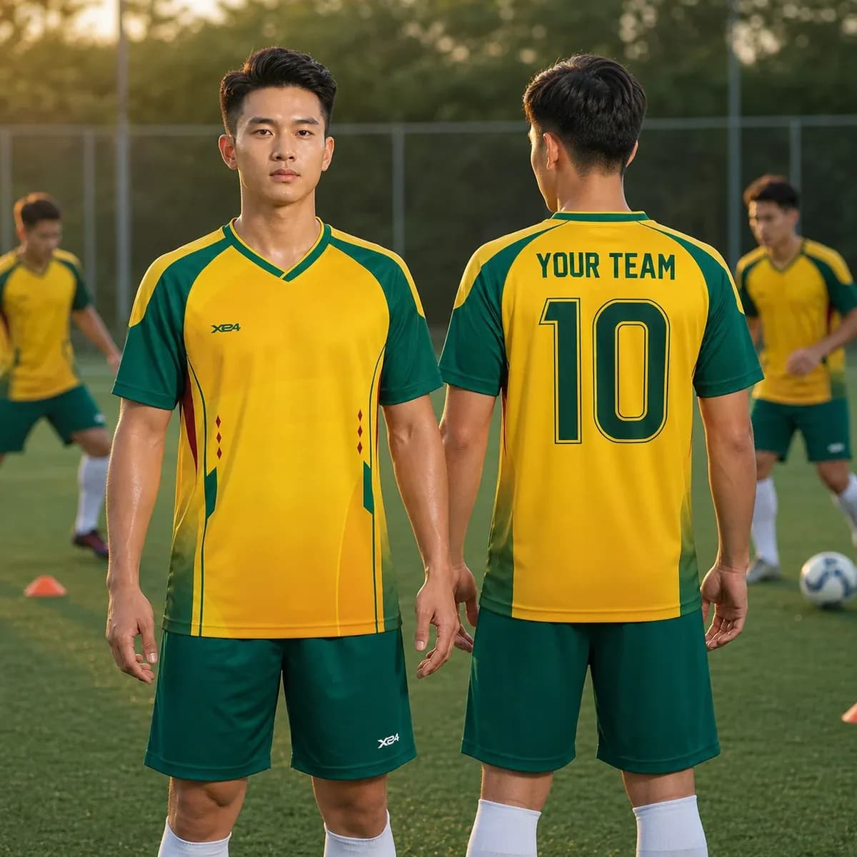 Áo Bóng Đá VORTEX Jersey Design – Màu Vàng Năng Động – Mã X24-SRC-BD-3728