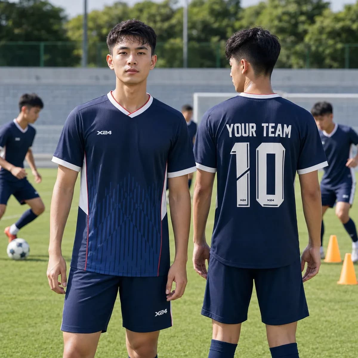 Áo thể thao X24 LUNES tím than mạnh mẽ – Mẫu mới 2025 – Mã X24-SRC-BD-3745