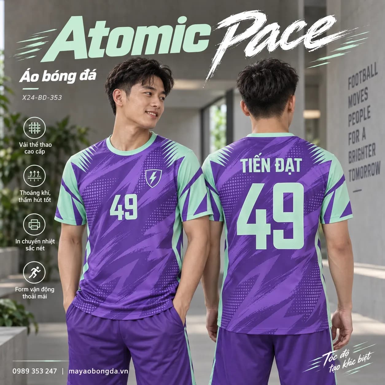 Áo bóng đá x24sport Atomic Pace