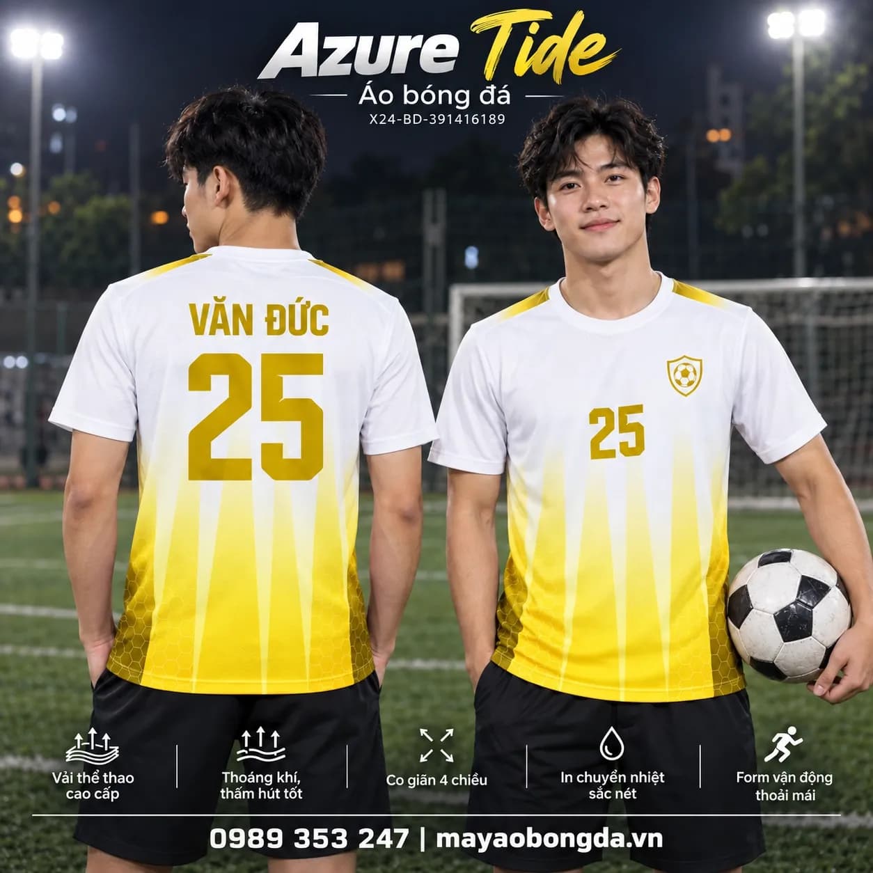 Áo bóng đá x24sport Azure Tide