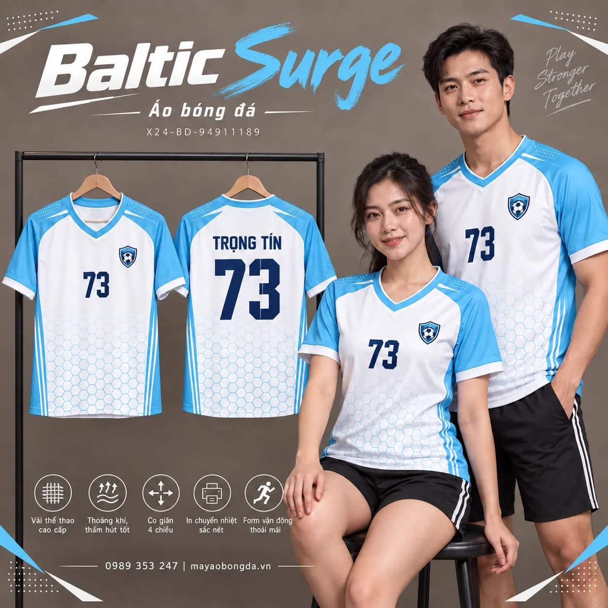 Áo bóng đá x24sport Baltic Surge