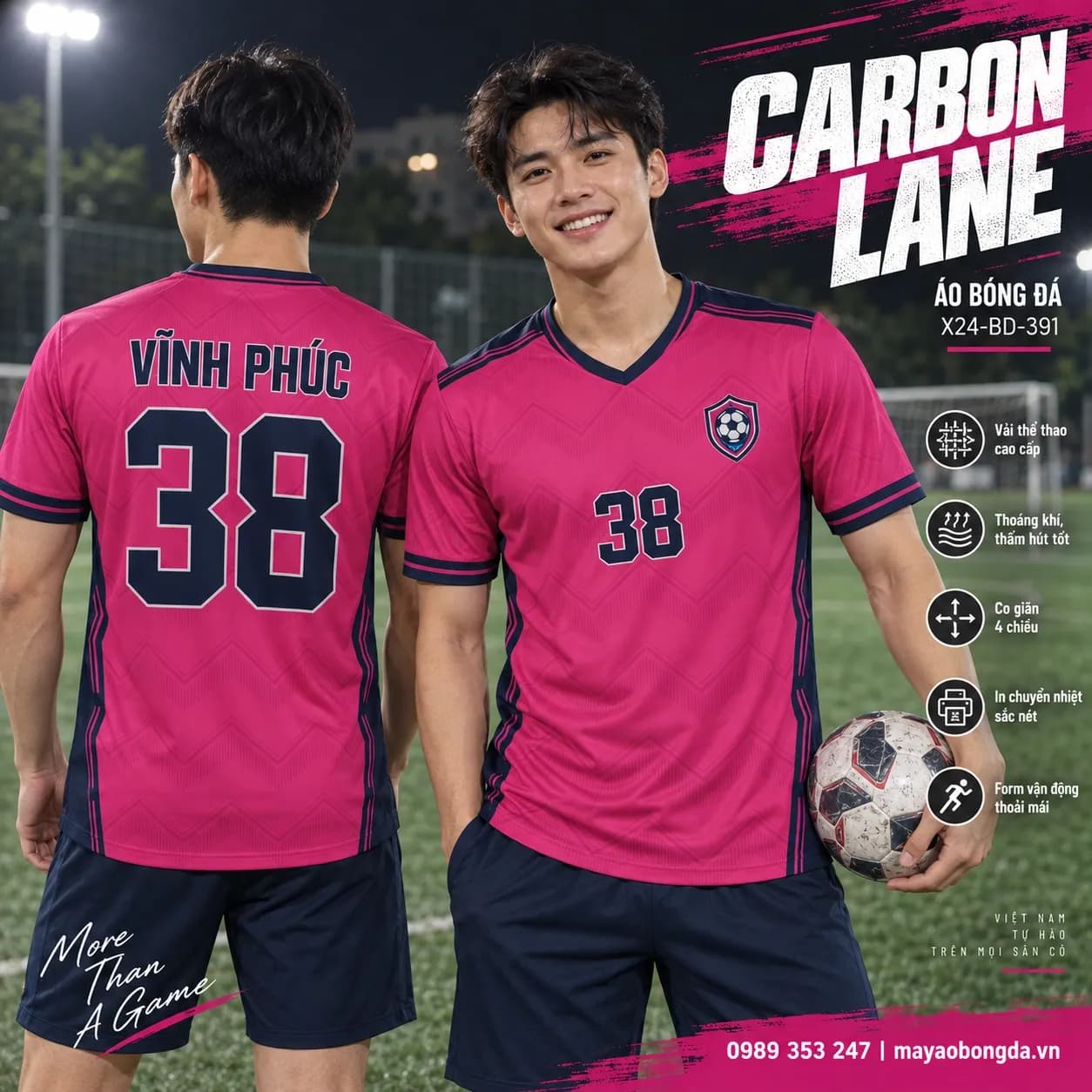 Áo bóng đá x24sport Carbon Lane