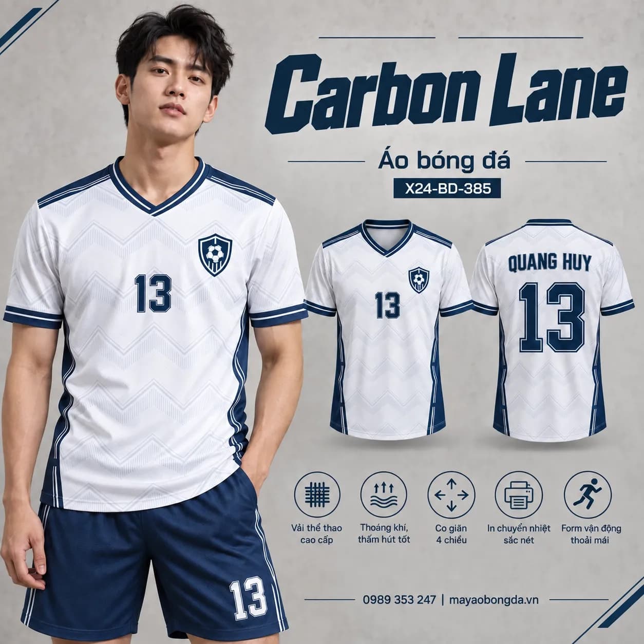 Áo bóng đá x24sport Carbon Lane