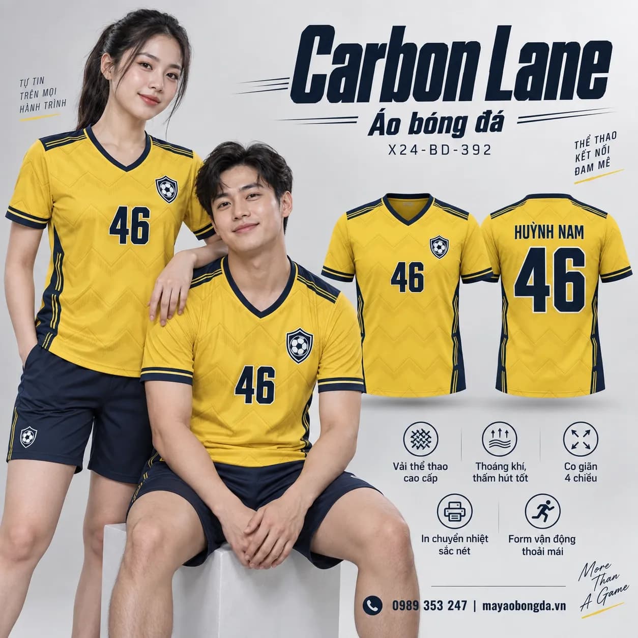 Áo bóng đá x24sport Carbon Lane