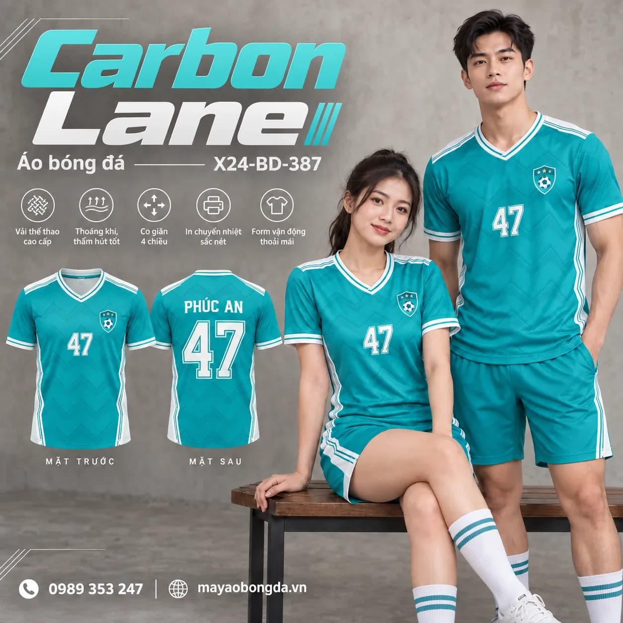 Áo bóng đá x24sport Carbon Lane