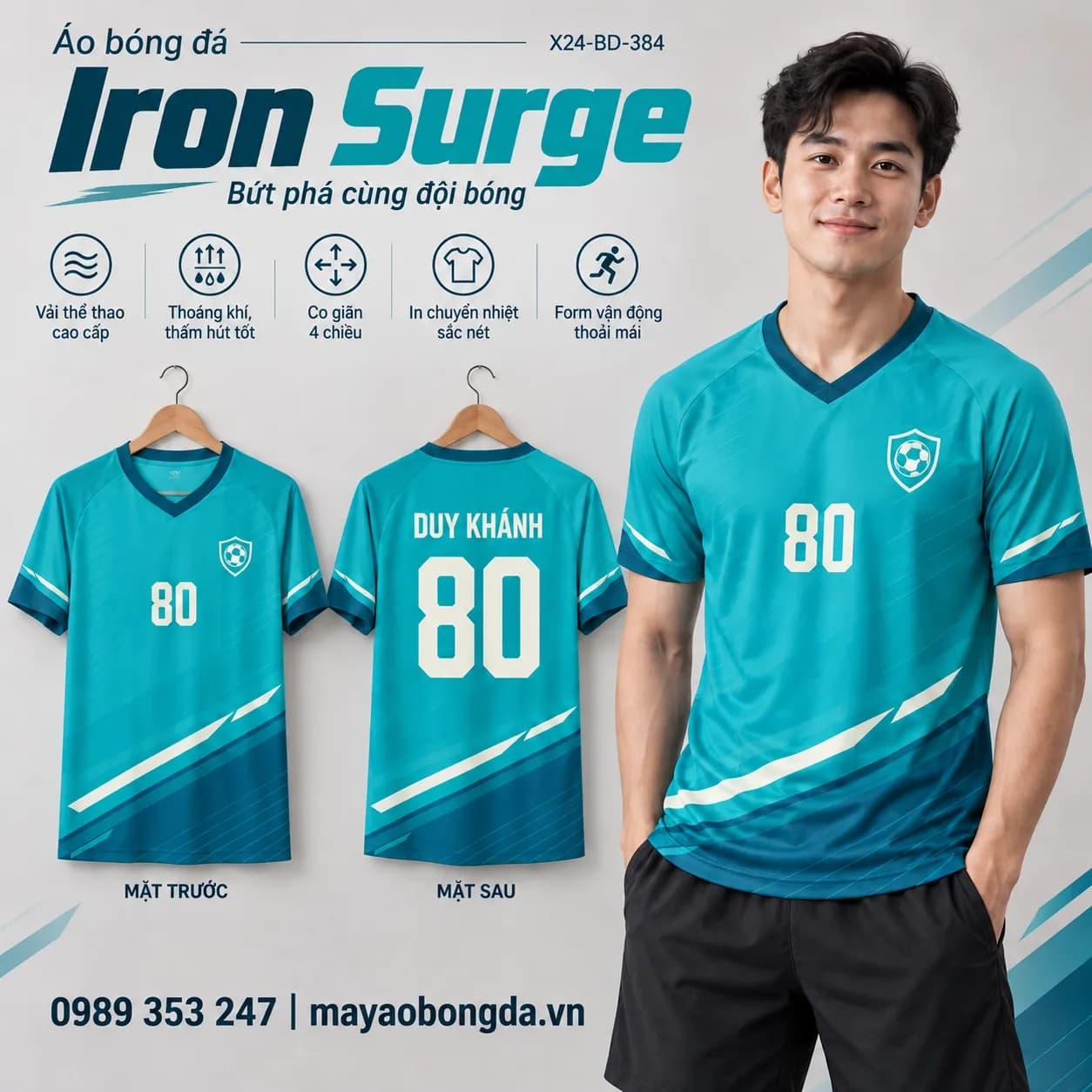 Áo bóng đá x24sport Iron Surge